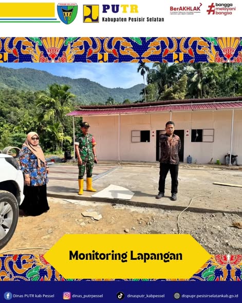 monitring lapangan kondisi jalan menuju Huntara Taratak Baru, Kec. Bayang Utara (Tahap II)
