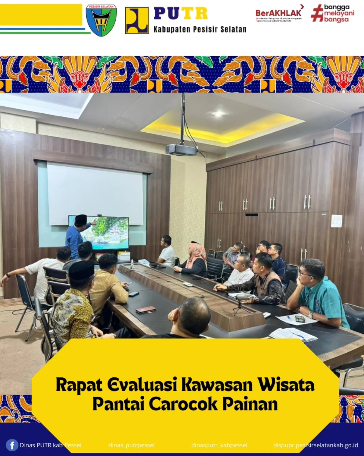 Rapat dan Koordinasi Lintas Sektor dalam rangka meningkatkan pelayanan dan penataan di Kawasan Wisat