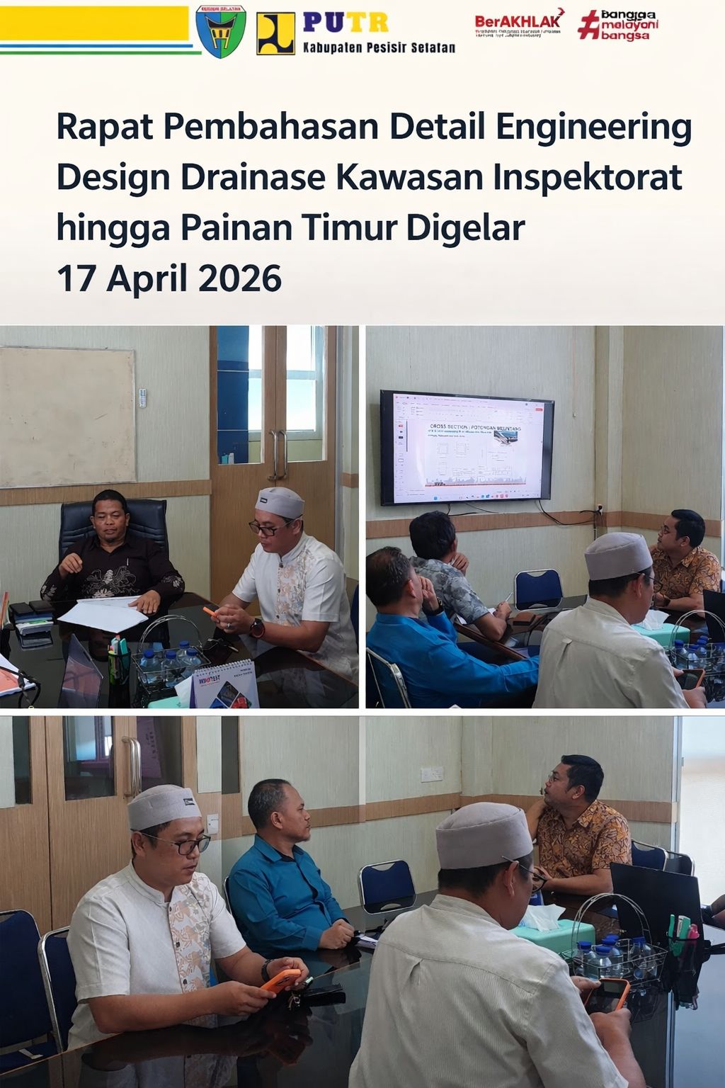 Rapat Pembahasan Detail Engineering Design Drainase Kawasan Inspektorat hingga Painan Timur