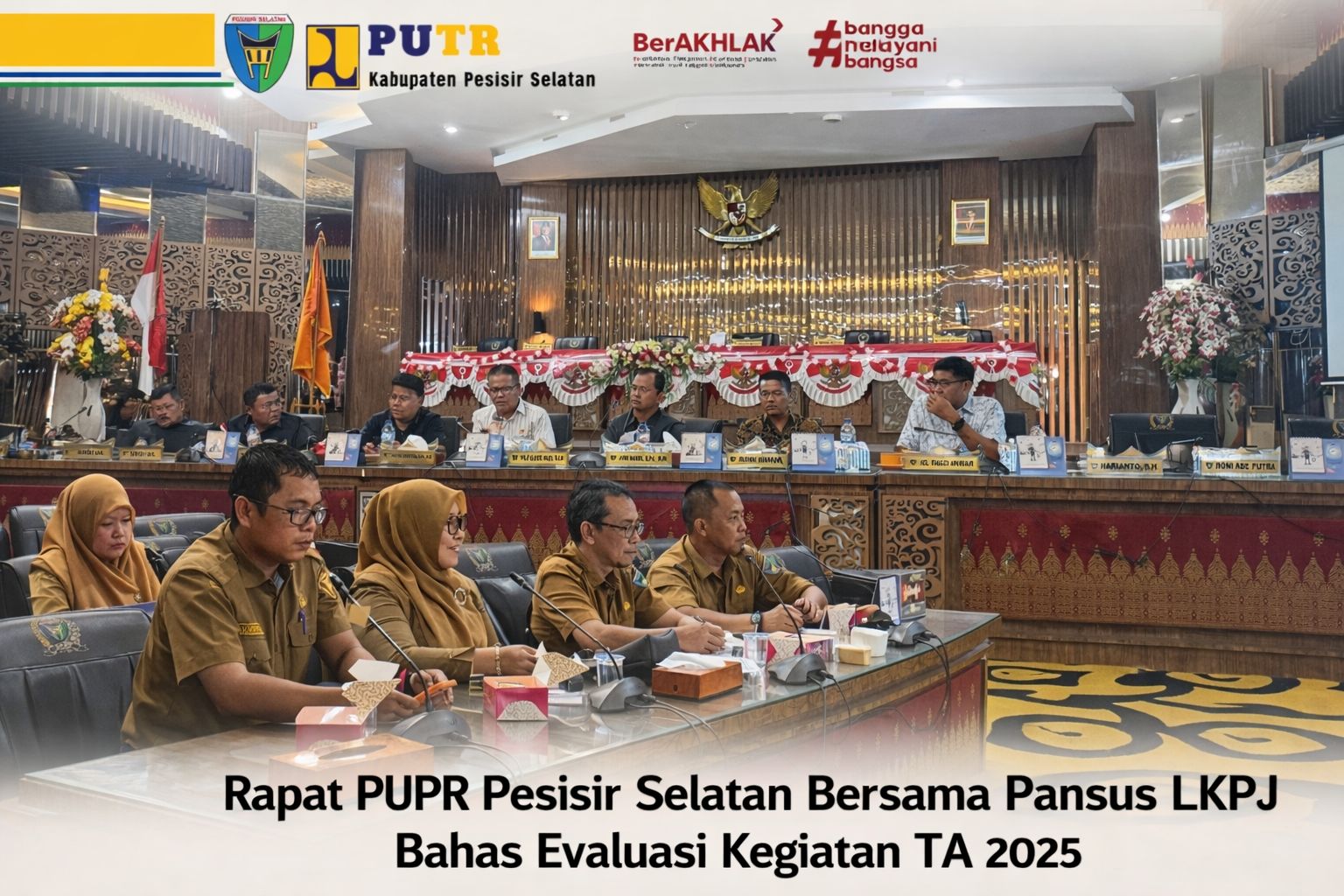 Rapat PUPR Pesisir Selatan Bersama Pansus LKPJ Bahas Evaluasi Kegiatan TA 2025