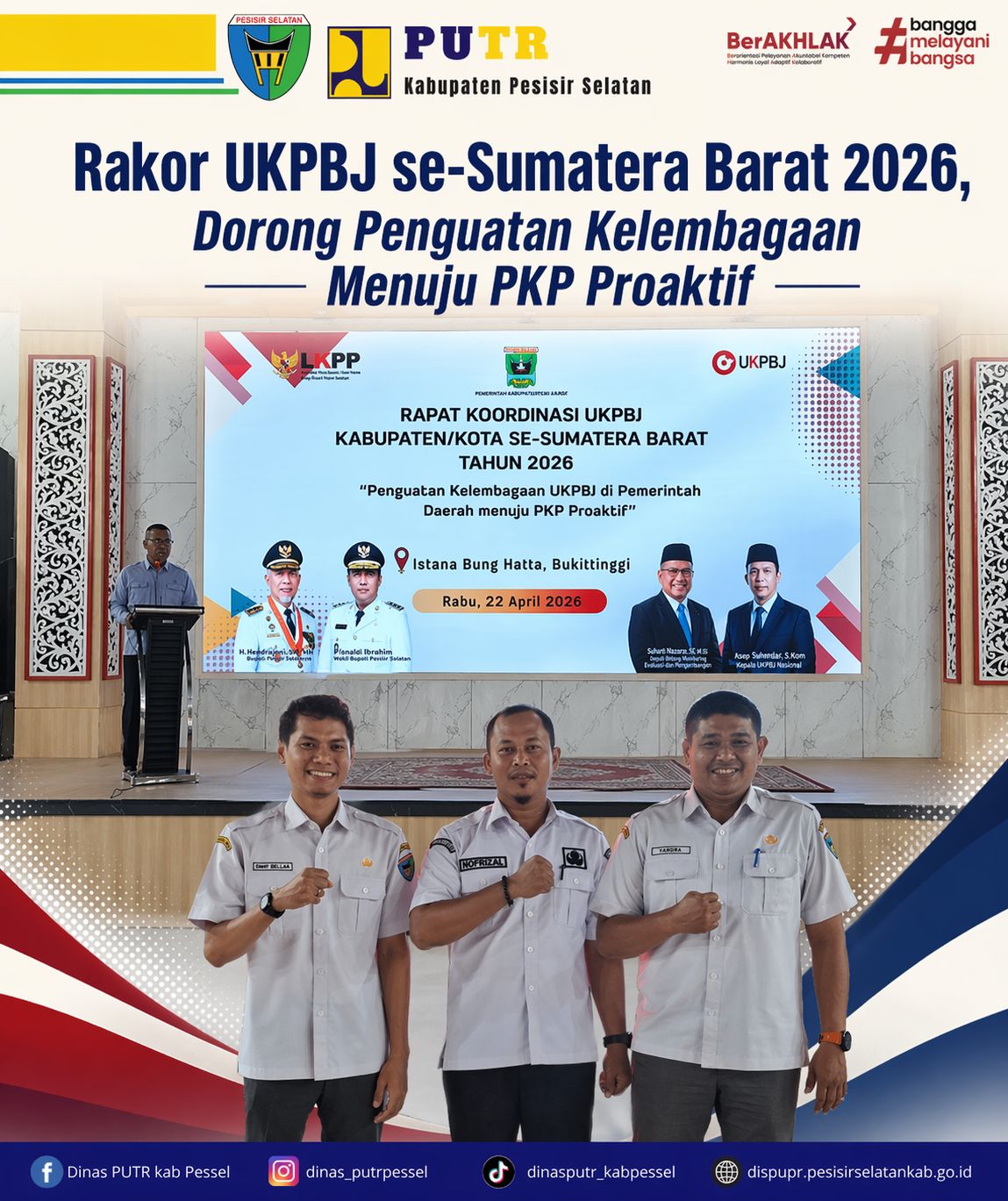 Rakor UKPBJ se-Sumatera Barat 2026, Dorong Penguatan Kelembagaan Menuju PKP Proaktif