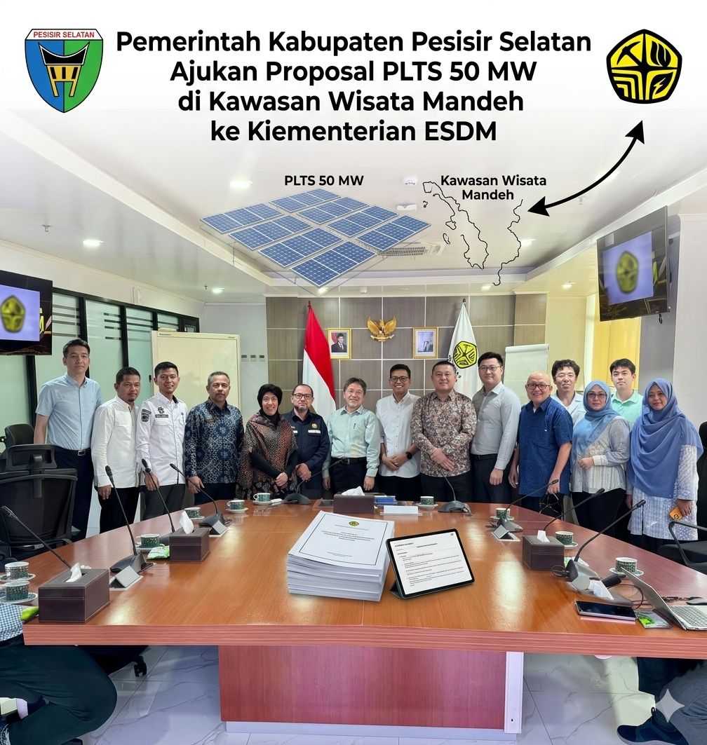 Pemkab Pesisir Selatan Ajukan Proposal PLTS 50 MW di Kawasan Wisata Mandeh ke Kementerian ESDM