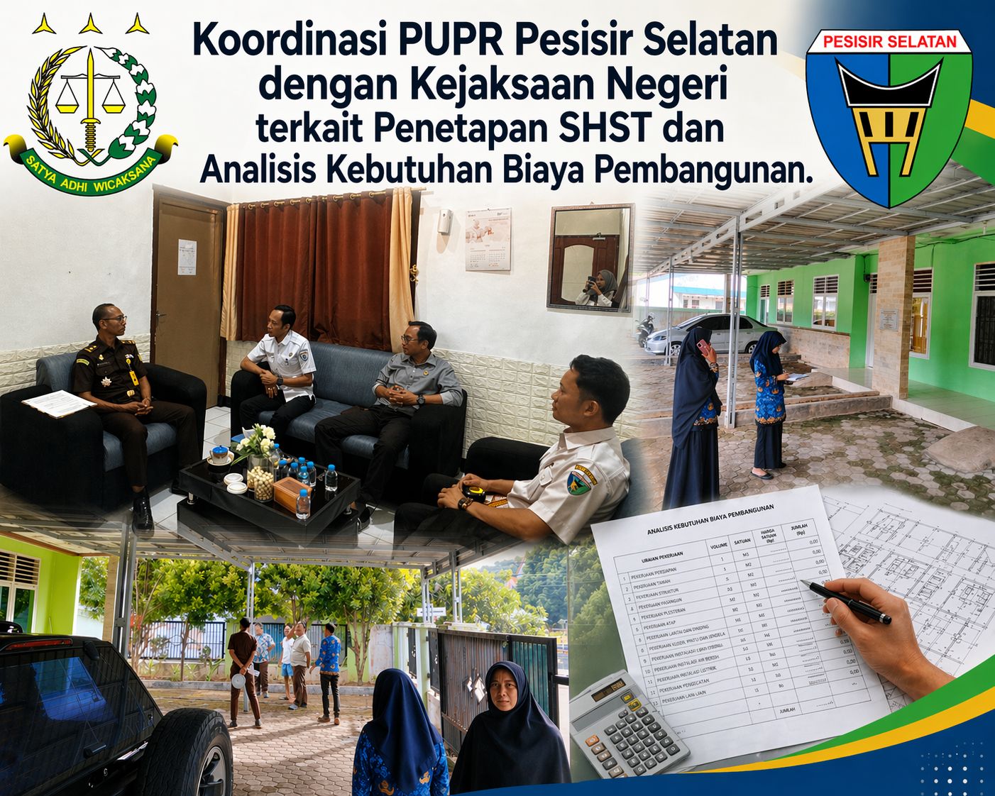 Koordinasi PUPR Pesisir Selatan dengan Kejaksaan Negeri terkait Penetapan SHST dan Analisis Kebutuha