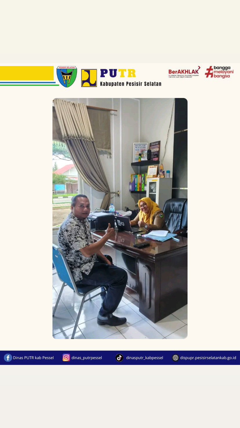 Kabid Bina Marga Menerima Kunjungan Wali Nagari IV Koto Hilie