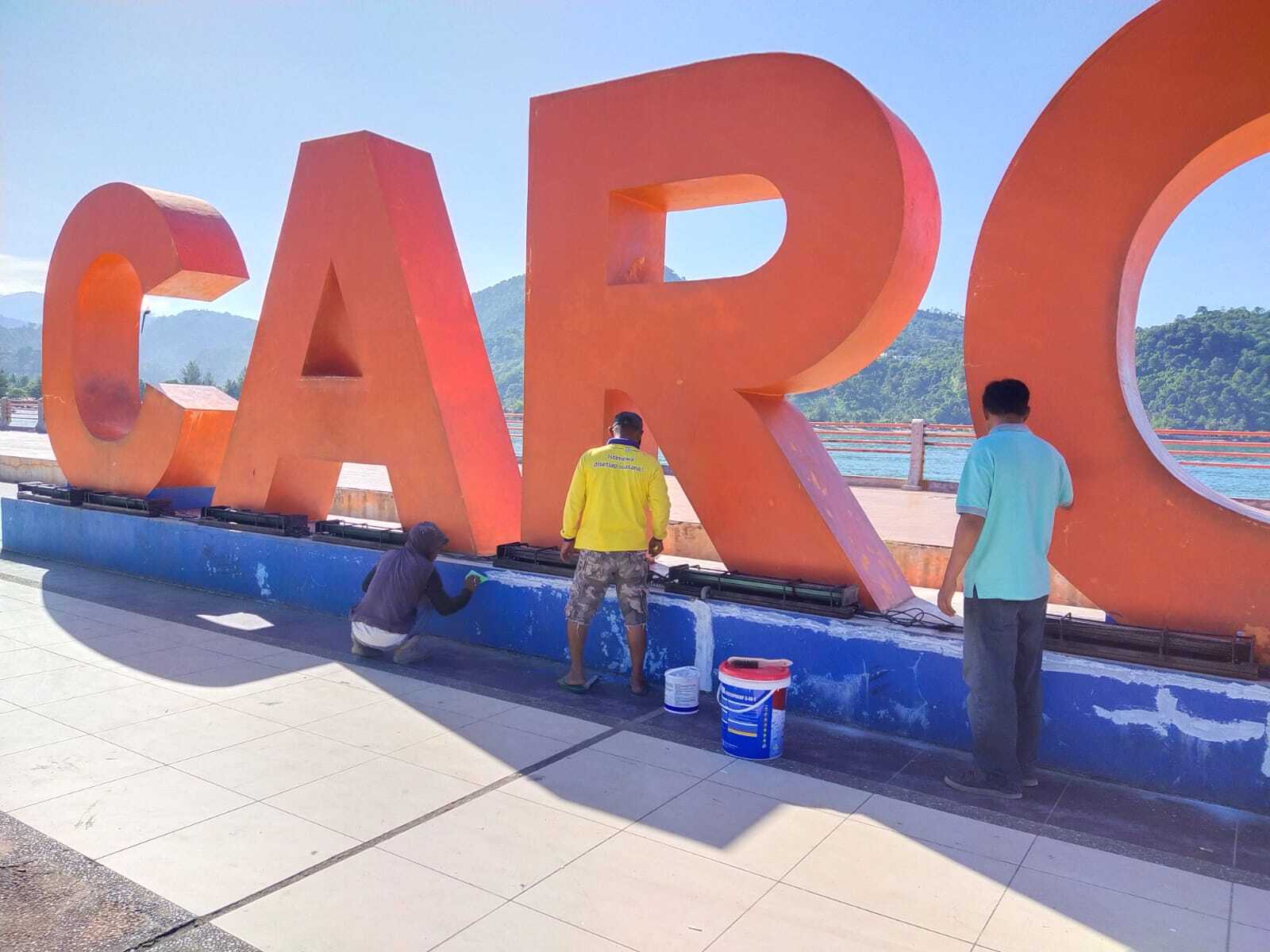 PENGECATAN ULANG TULISAN CAROCOK PAINAN